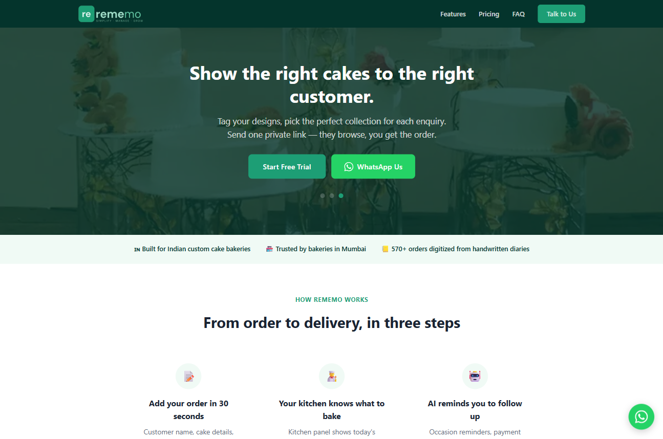 Rememo SaaS platform